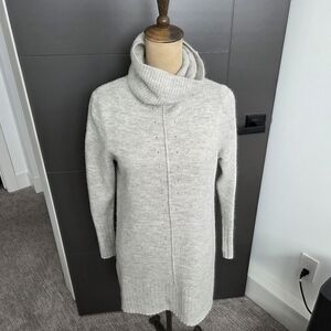 Reitmans Light Gray Cowl Neck Sweater Dress (Long)